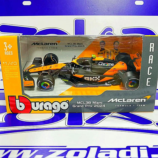 38177 LANDO NORRIS #4 MCLAREN MCL38 MIAMI GRAND PRIX 2024