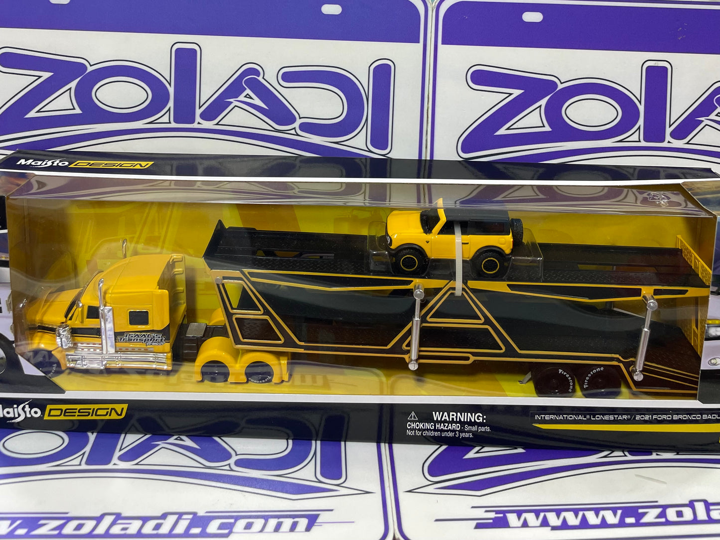 12443 INTERNATIONAL LONESTAR 2021 FORD BRONCO BADLANDS TRANSPORTERS MAISTO