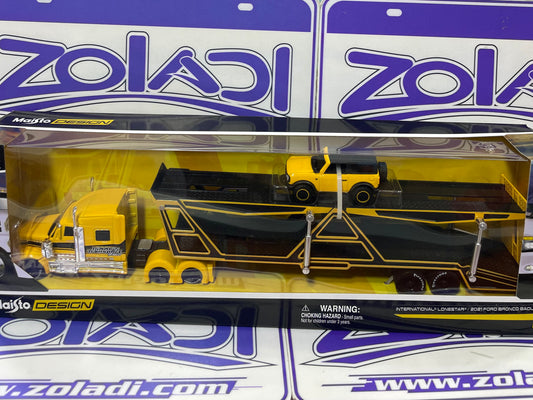 12443 INTERNATIONAL LONESTAR 2021 FORD BRONCO BADLANDS TRANSPORTERS MAISTO