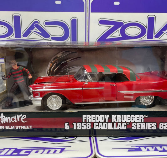 31102 FREDDY KRUEGER 1958 CADILLAC SERIES 62 JADA 1/24