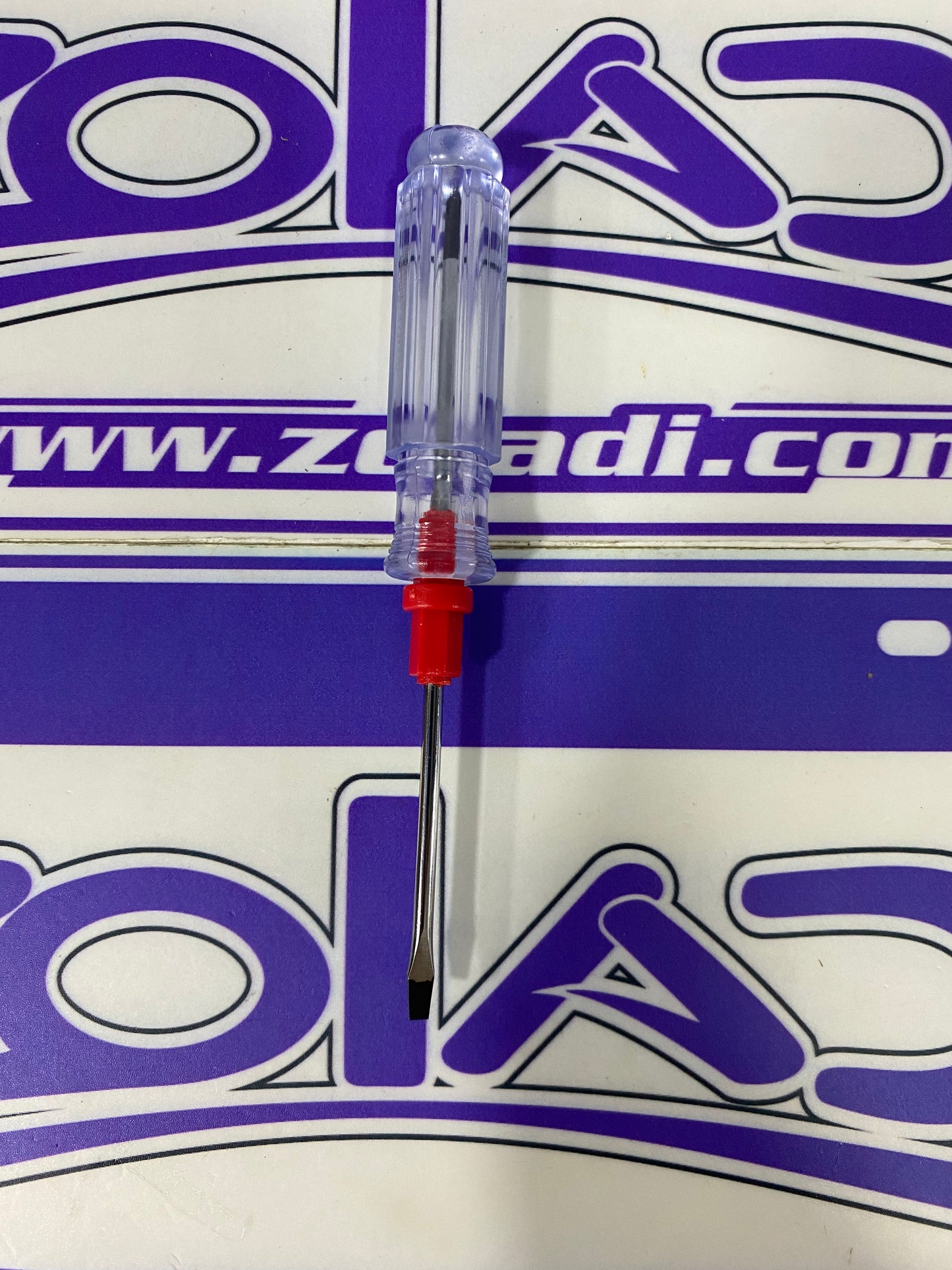 DESTORNILLADOR DESARMADOR 2 PUNTAS TRANSPARENTE DELGADO