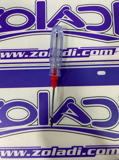 DESTORNILLADOR DESARMADOR 2 PUNTAS TRANSPARENTE DELGADO