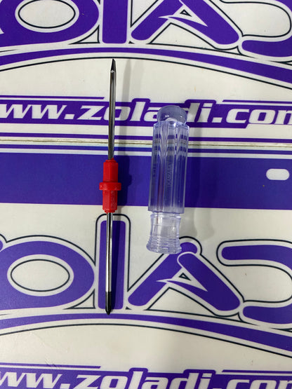 DESTORNILLADOR DESARMADOR 2 PUNTAS TRANSPARENTE DELGADO