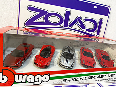 BURAGO PACK 5 FERRARI 1/64
