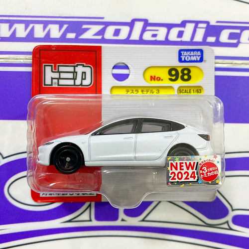 98 TOMICA TESLA MODEL 3 - Tomica Takara Tomy - Zoladi Perú