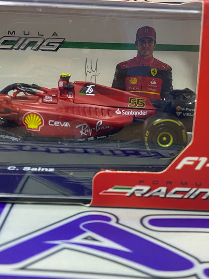 02346 F1-75 C SAINZ FERRARI (CON ACRILICO/SIN CASCO)