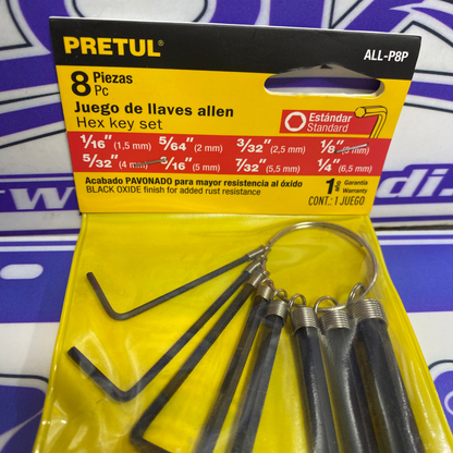 Set de llaves Allen (STANDARD)