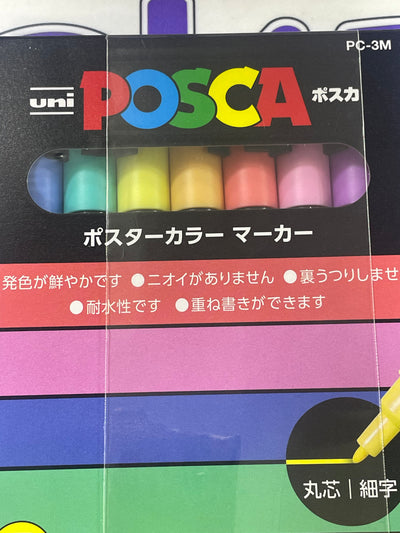 PC-3M POSCA SET DE 7 COLORES  0.9 -1.3mm