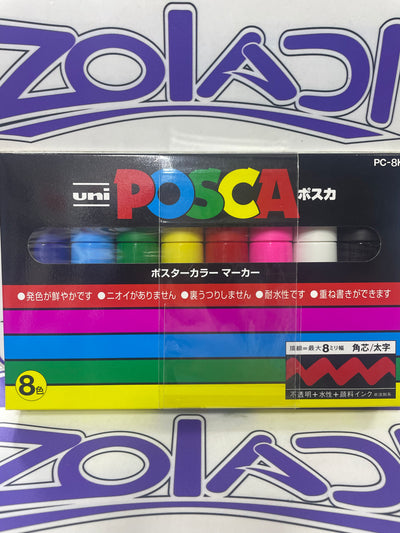 PC-8k POSCA SET DE 8 COLORES 8mm