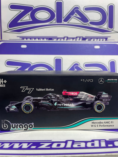 02324 w12 VALTTERI BOTTAS #77 MERCEDES AMG F1 (ACRÍLICO Y CASCO )