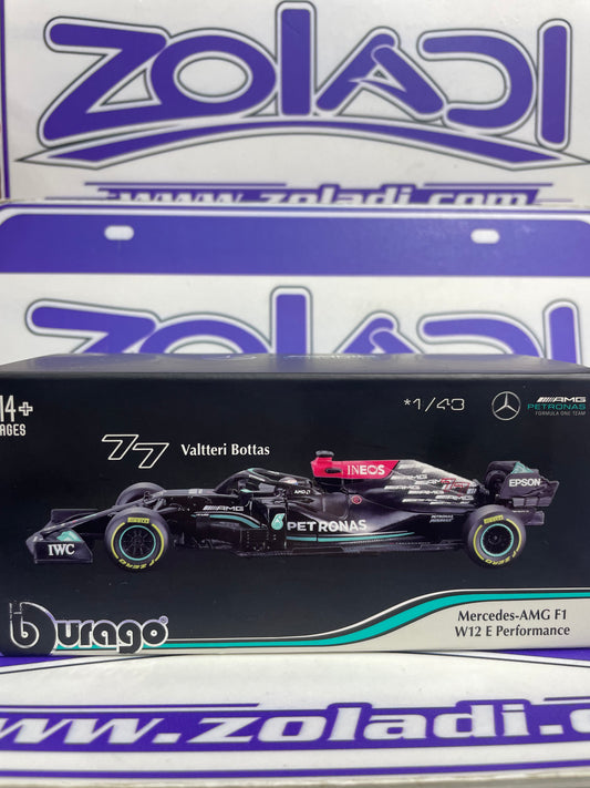 02324 w12 VALTTERI BOTTAS #77 MERCEDES AMG F1 (ACRÍLICO Y CASCO )