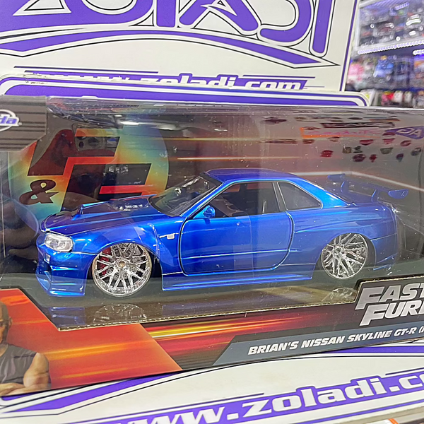 97173 NISSAN SKYLINE GTR34 R34 BRIANS FAST & FURIOUS  1/24