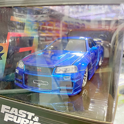 97173 NISSAN SKYLINE GTR34 R34 BRIANS FAST & FURIOUS  1/24