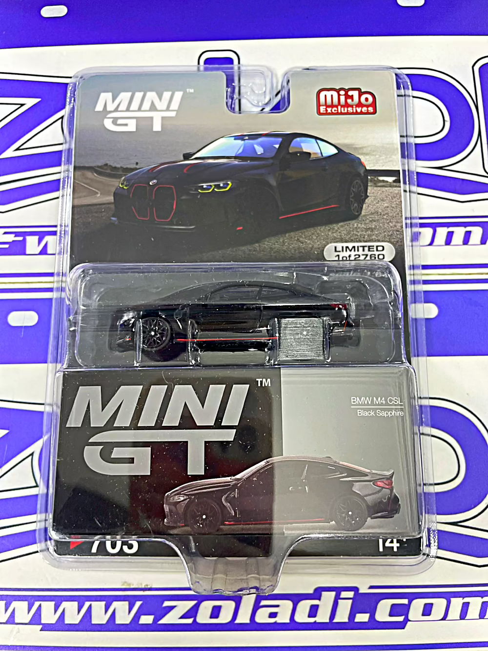 703 BMW M4 CSL BLACK MINIGT
