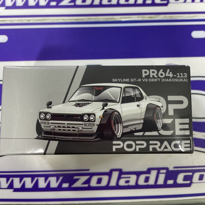 POP RACE SKYLINE GTR V8 DRIFT  HAKOSUKA PR64-113