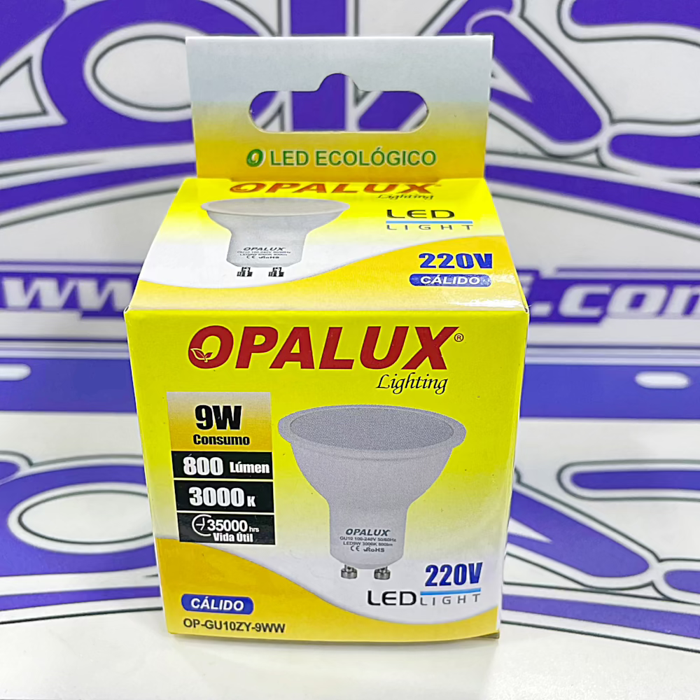 FOCO DICROICO LED 9W LUZ CALIDA