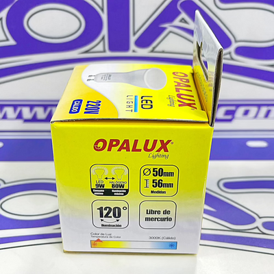 FOCO LED DICROICO LUZ CALIDA - 9W GU10