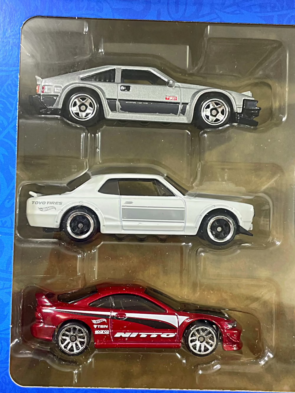 JBY77 SET SILVER HOTWHEELS PACK 6