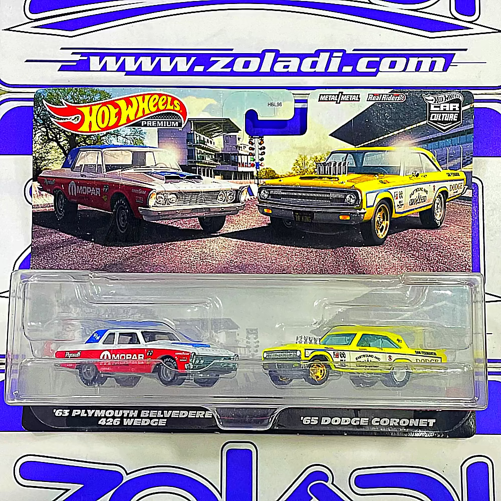HKF56 PACK 2 ‘63 PLYMOUTH BELVEDERE 426 WEDGE - 65’ DODGE CORONET