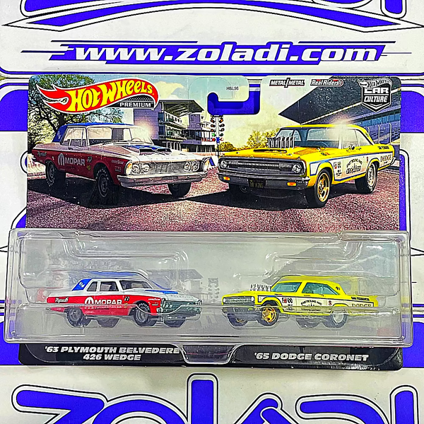 HKF56 PACK 2 ‘63 PLYMOUTH BELVEDERE 426 WEDGE - 65’ DODGE CORONET