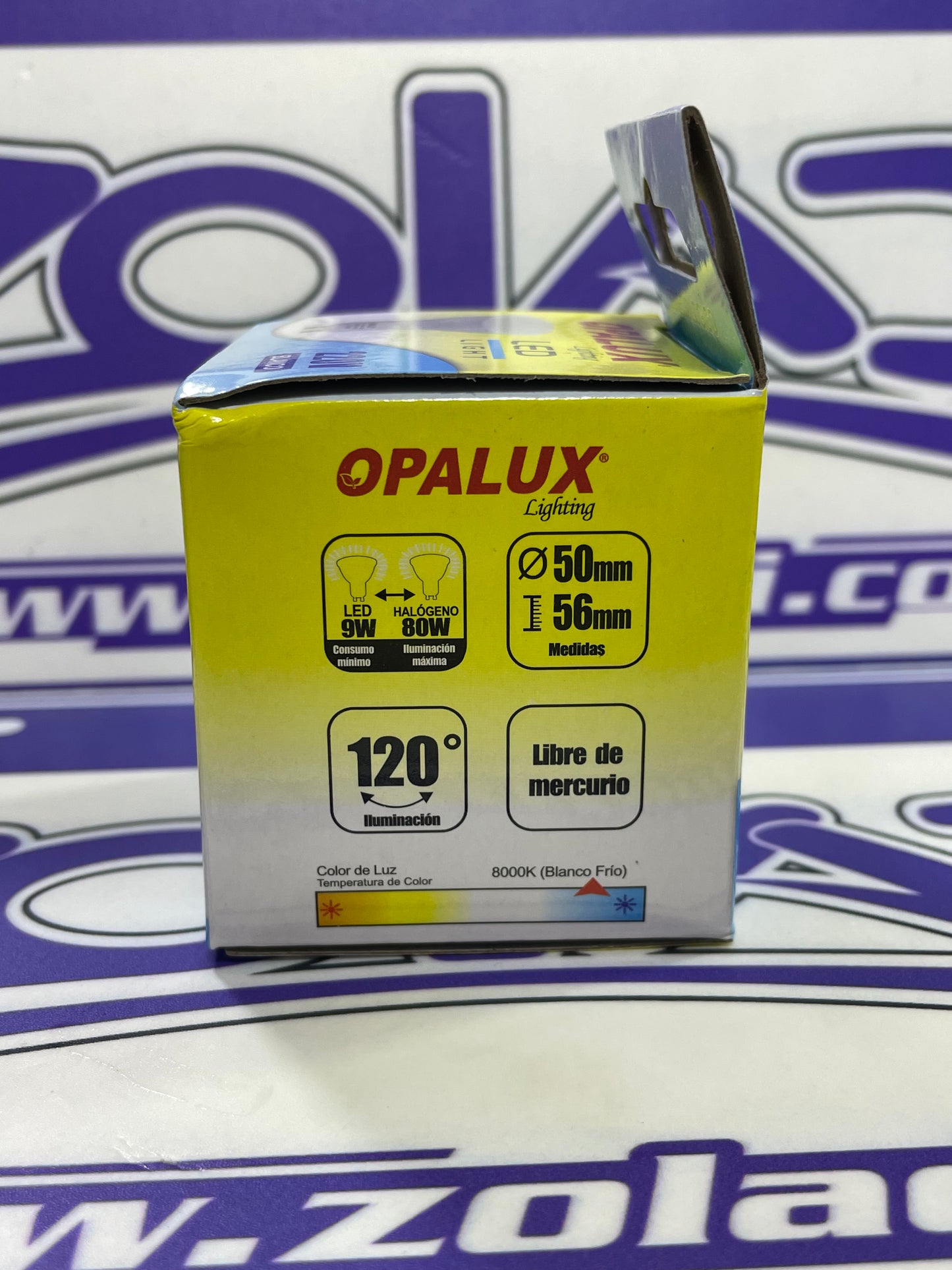 FOCO DICROICO LED 9W LUZ BLANCA