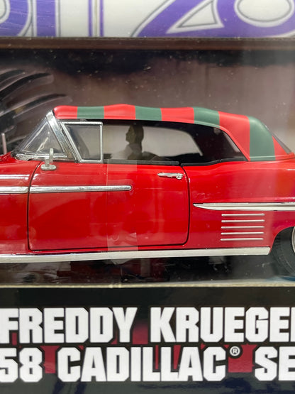 31102 FREDDY KRUEGER 1958 CADILLAC SERIES 62 JADA 1/24