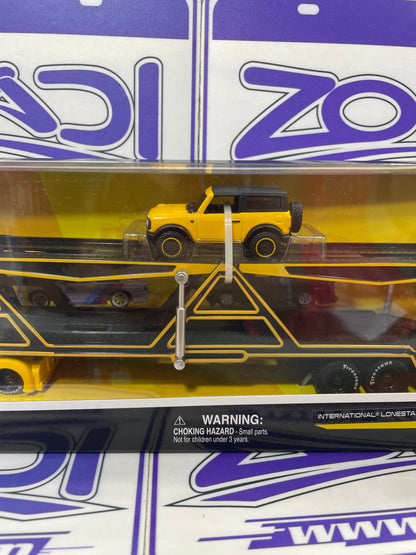 12443 INTERNATIONAL LONESTAR 2021 FORD BRONCO BADLANDS TRANSPORTERS MAISTO