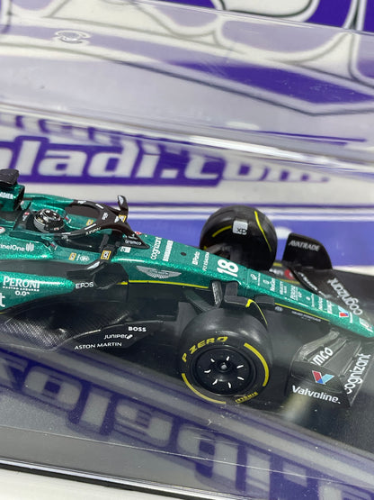 1/43 F1 #18 LANCE STROLL ARAMCO FORMULA ONE TEAM (ACRILICO Y CASCO)