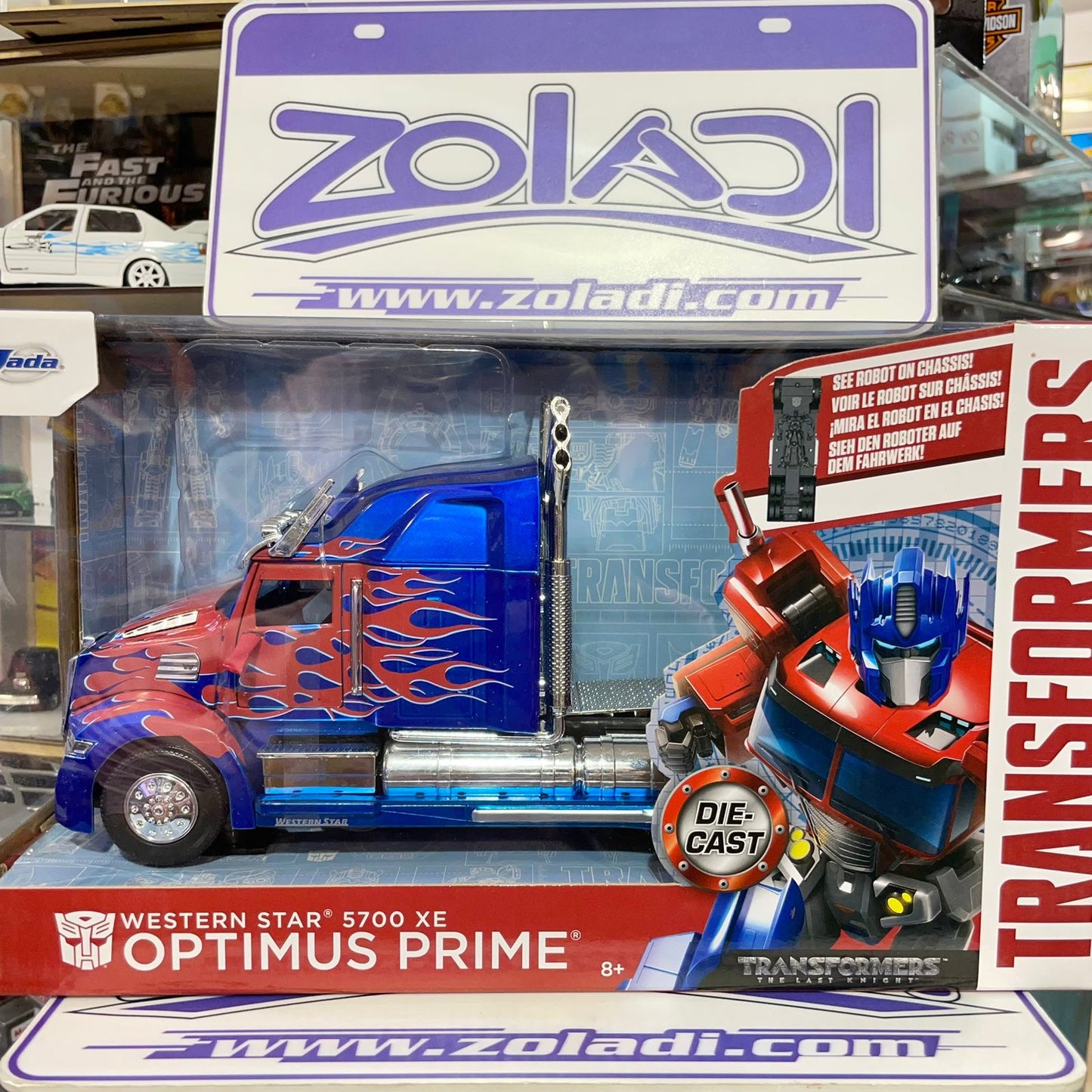 98403 1/24 WESTERN STAR 5700 XE TRANSFORMER OPTIMUS PRIME JADA