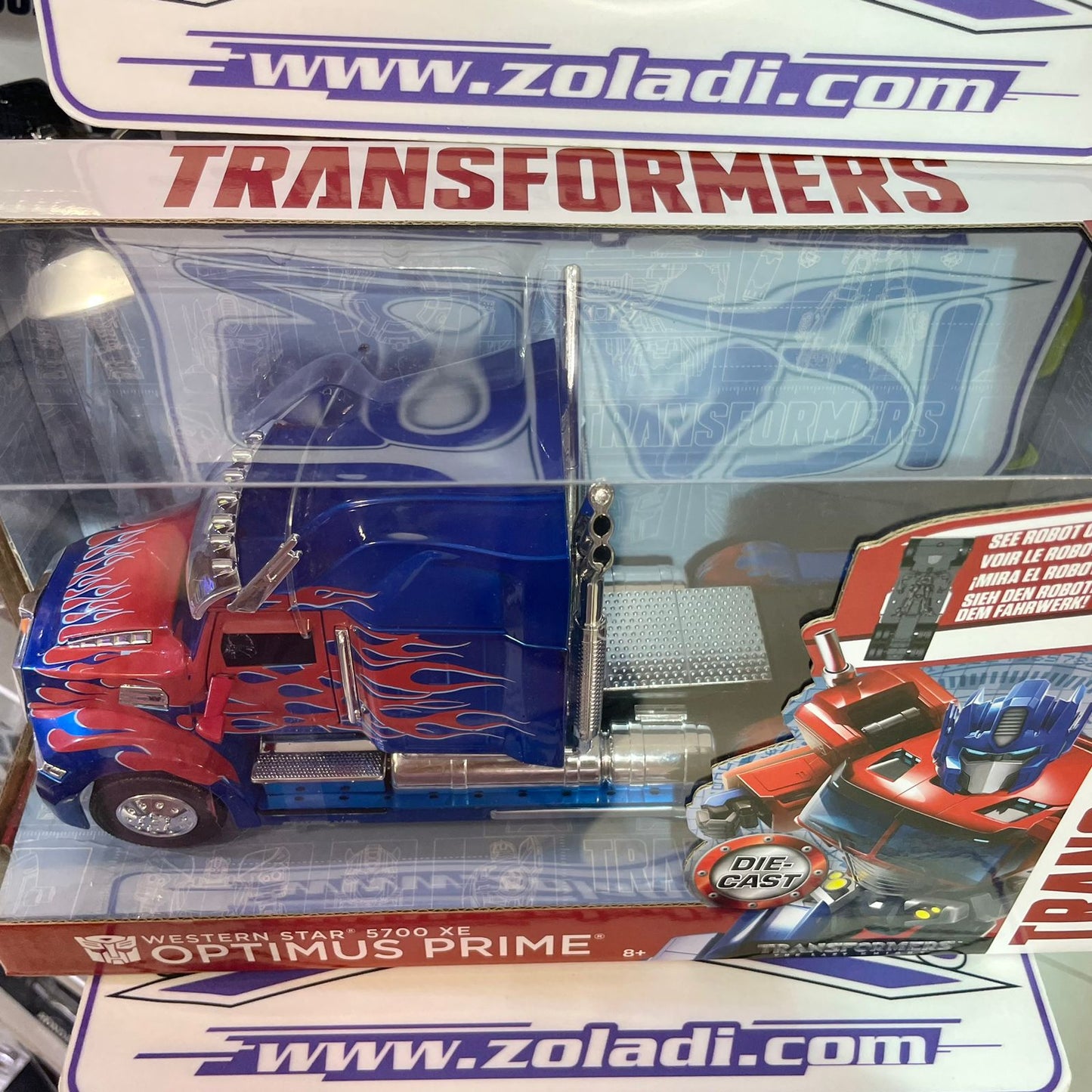 98403 1/24 WESTERN STAR 5700 XE TRANSFORMER OPTIMUS PRIME JADA