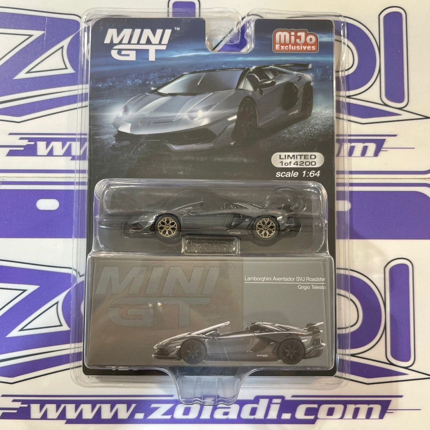 #425 LAMBORGHINI AVENTADOR SVJ ROADSTER MINI GT (CHASE)