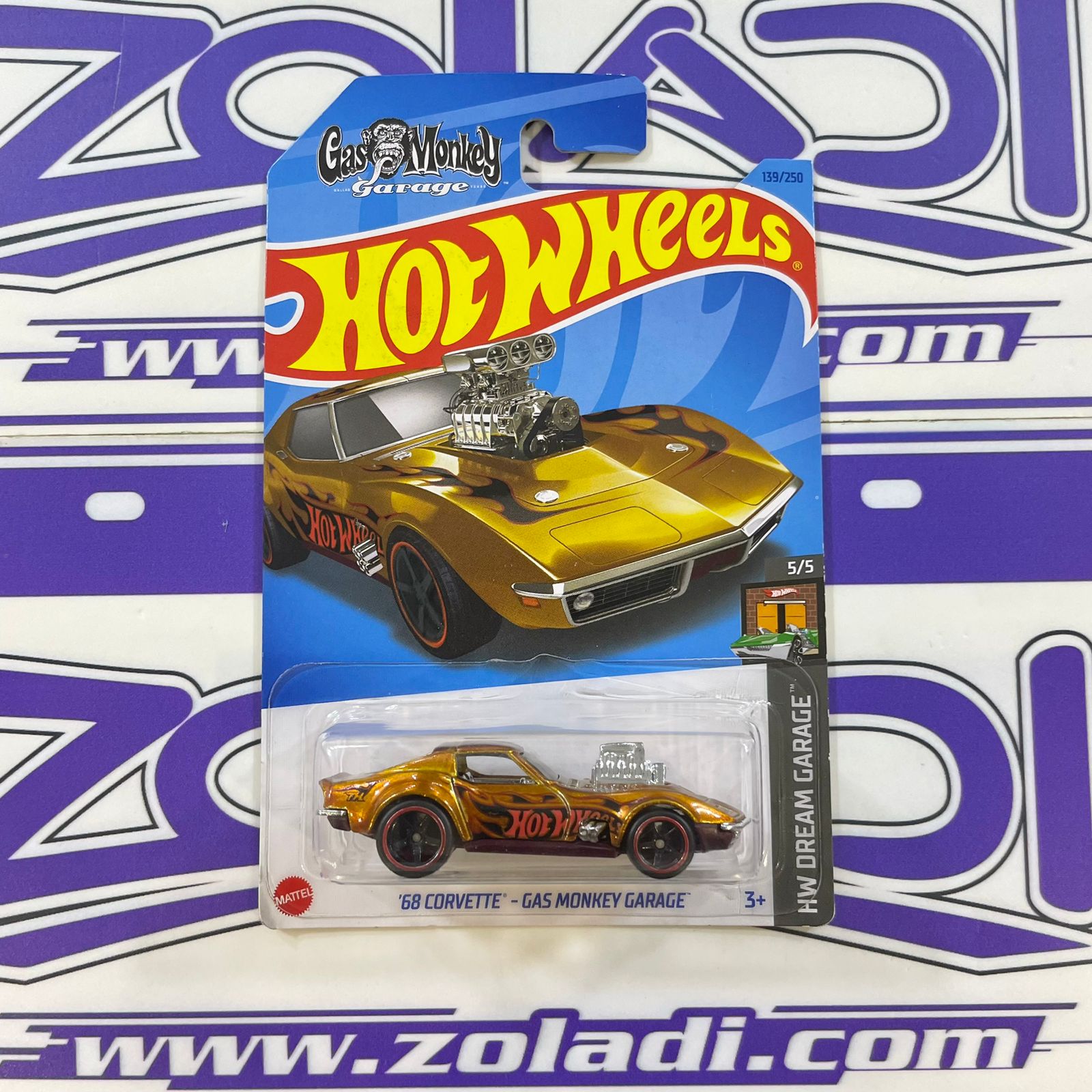 68 CORVETTE- GAS MONKEY GARAGE STH Hot Wheels 1/64 | Zoladi