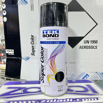 ALTA TEMPERATURA NEGRO BRILLANTE - PINTURA EN SPRAY TEKBOND