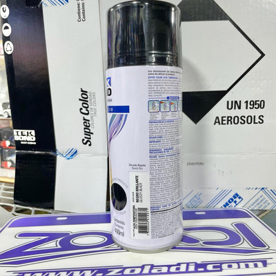 ALTA TEMPERATURA NEGRO BRILLANTE - PINTURA EN SPRAY TEKBOND