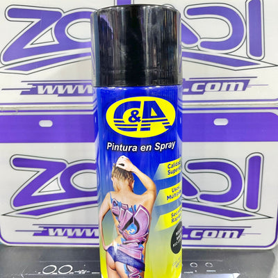 Pintura en spray Negro, económica y de buena calidad. 