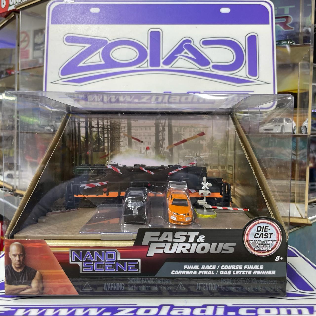 34915 DODGE CHARGER TORETTO Y TOYOTA SUPRA BRIAN ESCENA TREN Jada