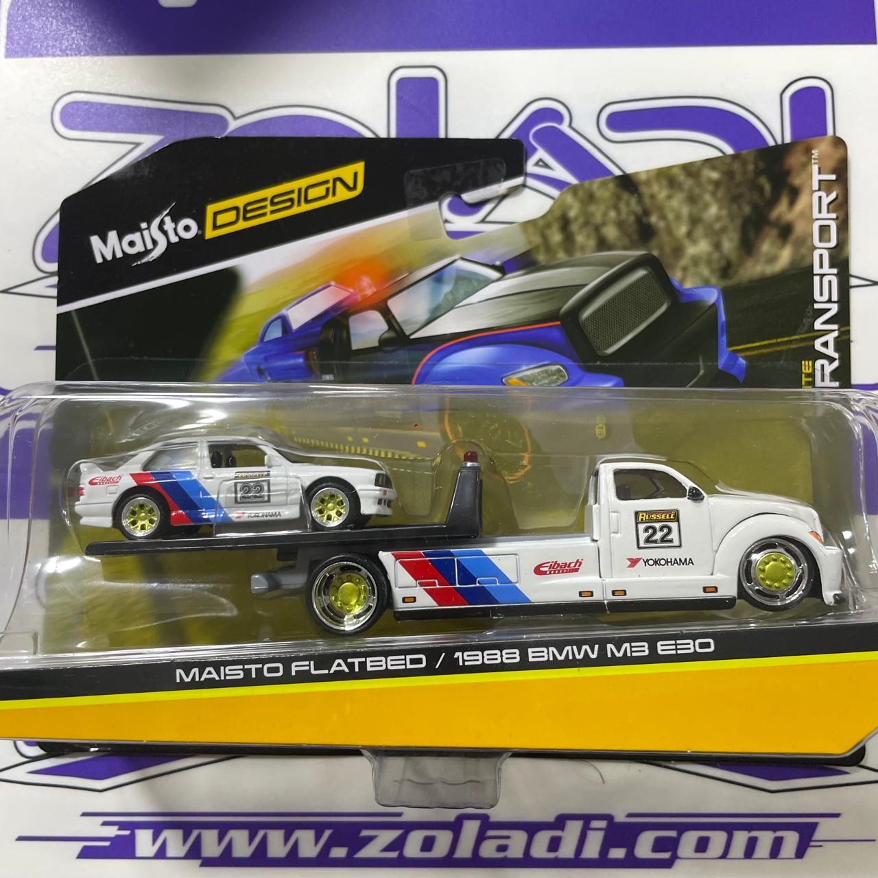 15055 BMW M3 E30 & TEAM TRANSPORT 1/64