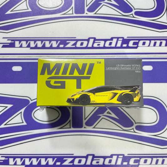 #639 LAMBORGHINI AVENTADOR GT EVO SILHOUETTE MINI GT