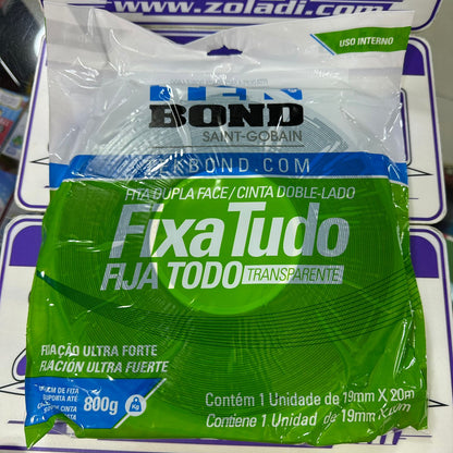 Cinta Doble Contacto Transparente 20m TEKBOND