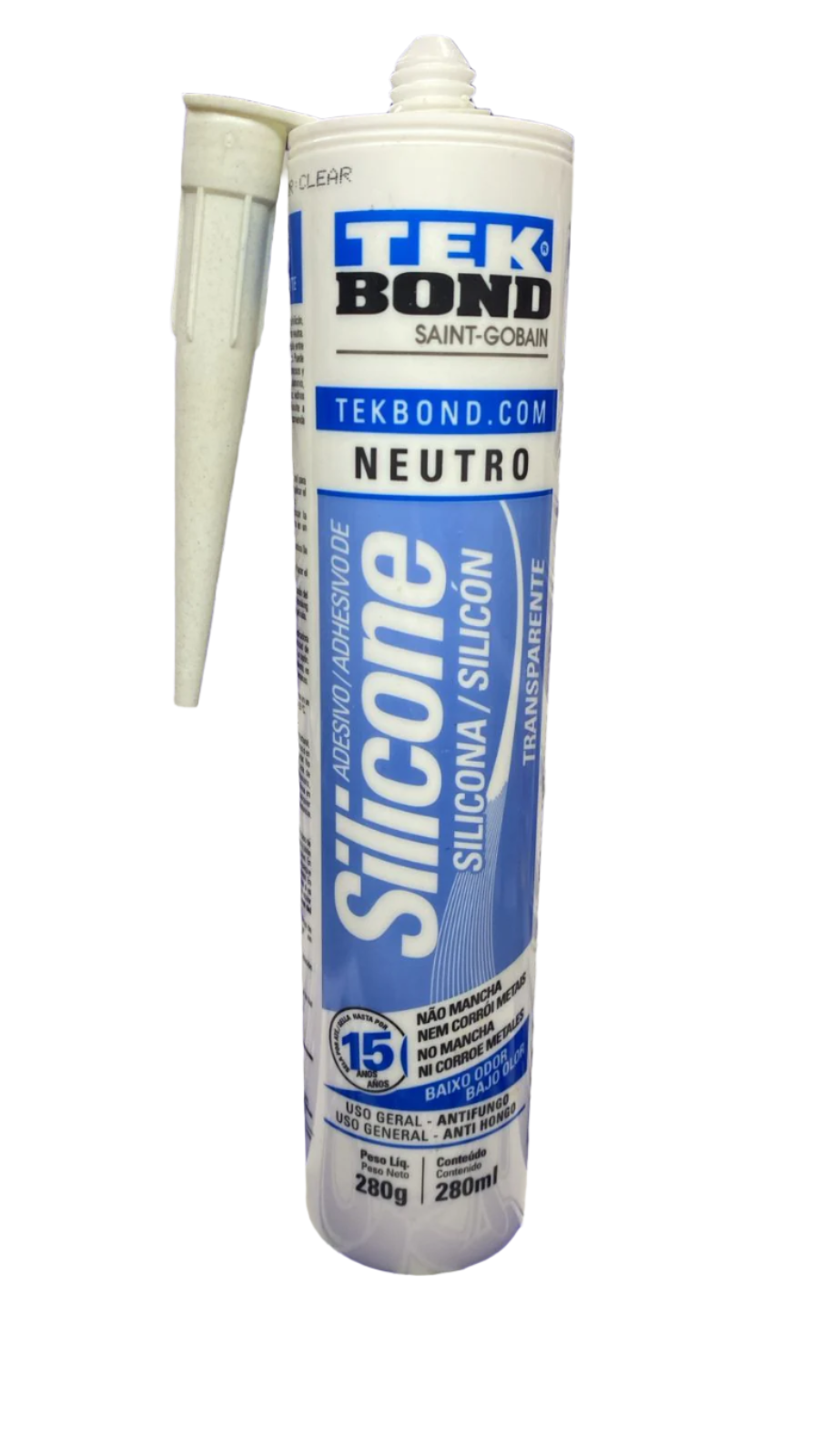 SILICONA ADESIVA NEUTRA INCOLOR TEKBOND