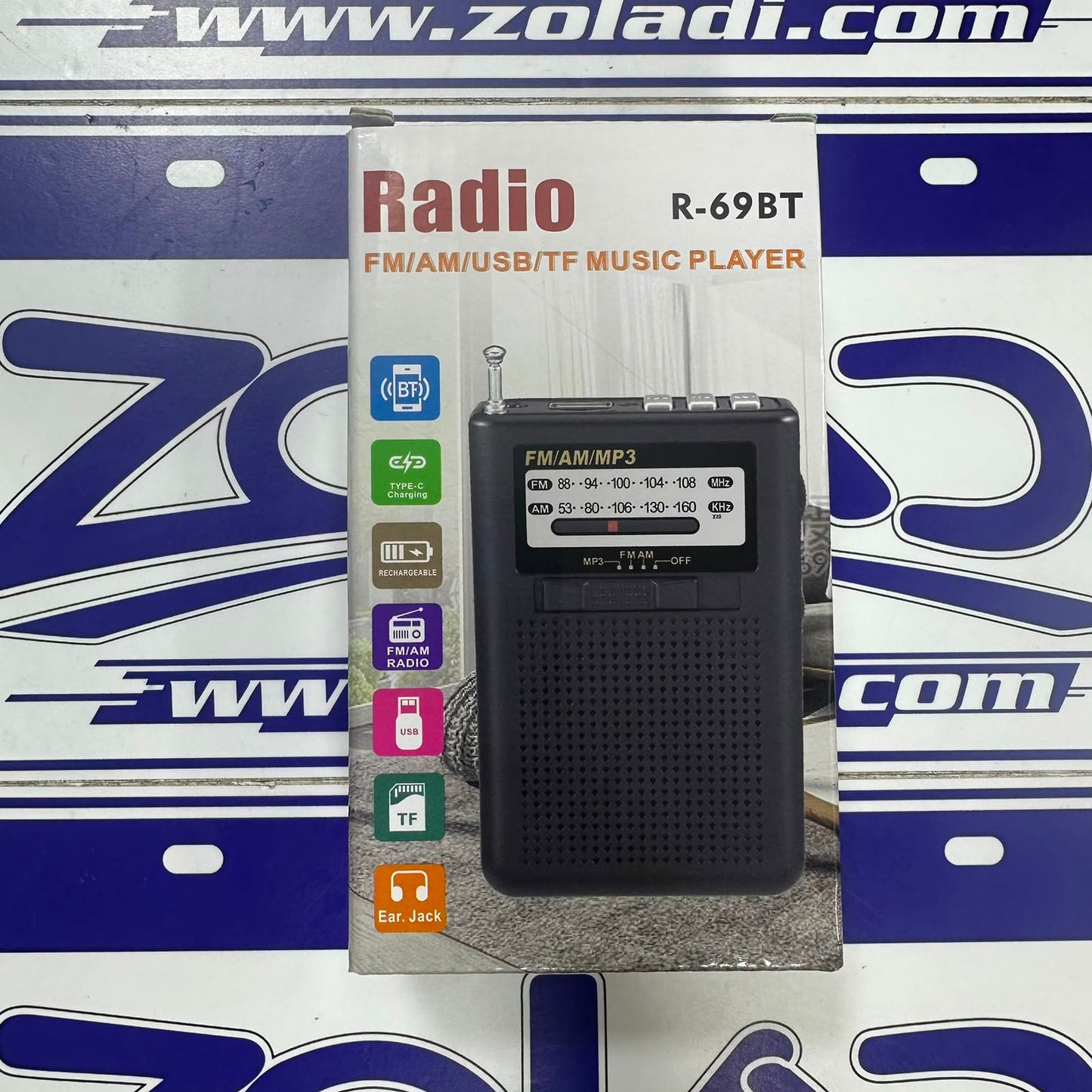 RADIO PORTATIL R-69BT AM/FM
