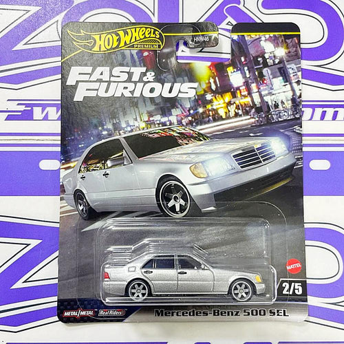 MERCEDES BENZ 500 SEL F&F - Hot Wheels Premium - Zoladi Perú