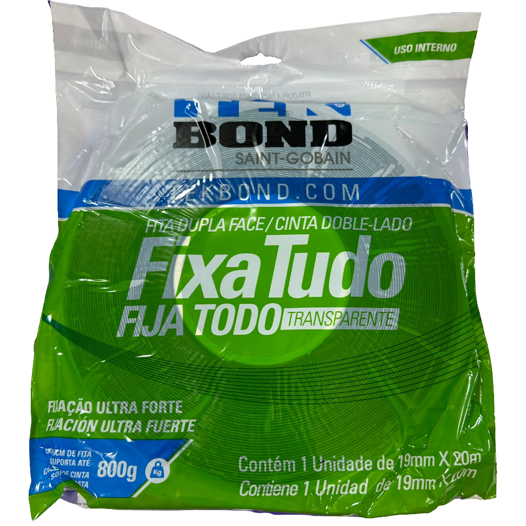 Cinta Doble Contacto Transparente 20m TEKBOND