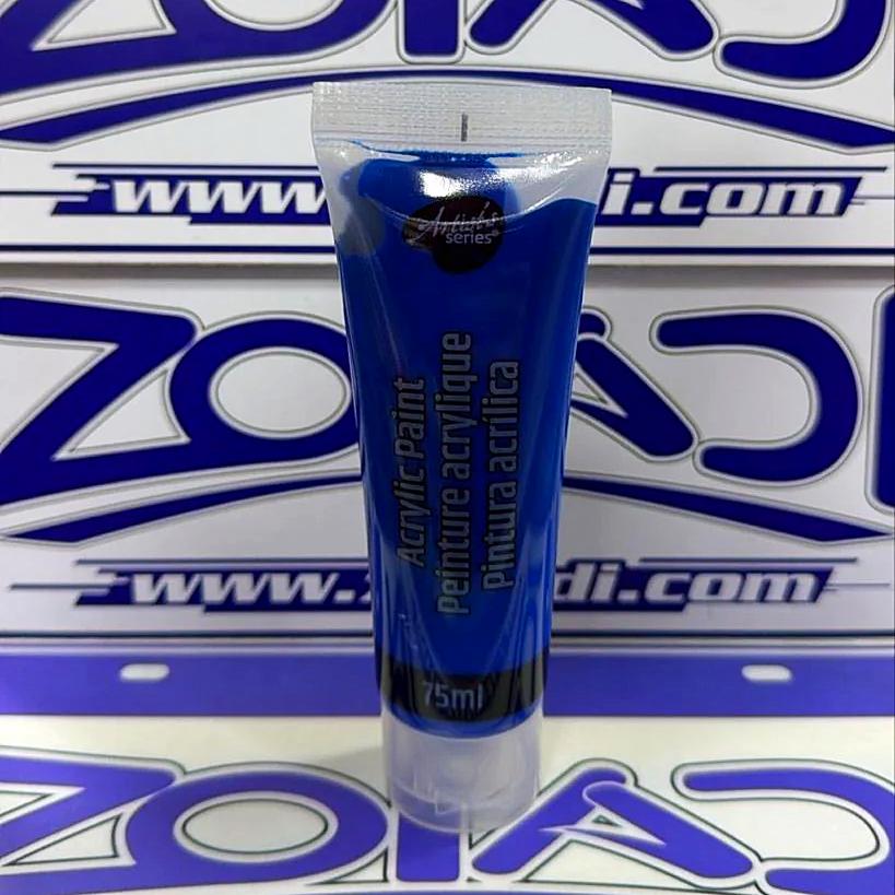 Azul Pintura Acrílica 75 ml | Secado Rápido, Alta Cobertura, Pintura de Arte y Manualidades.