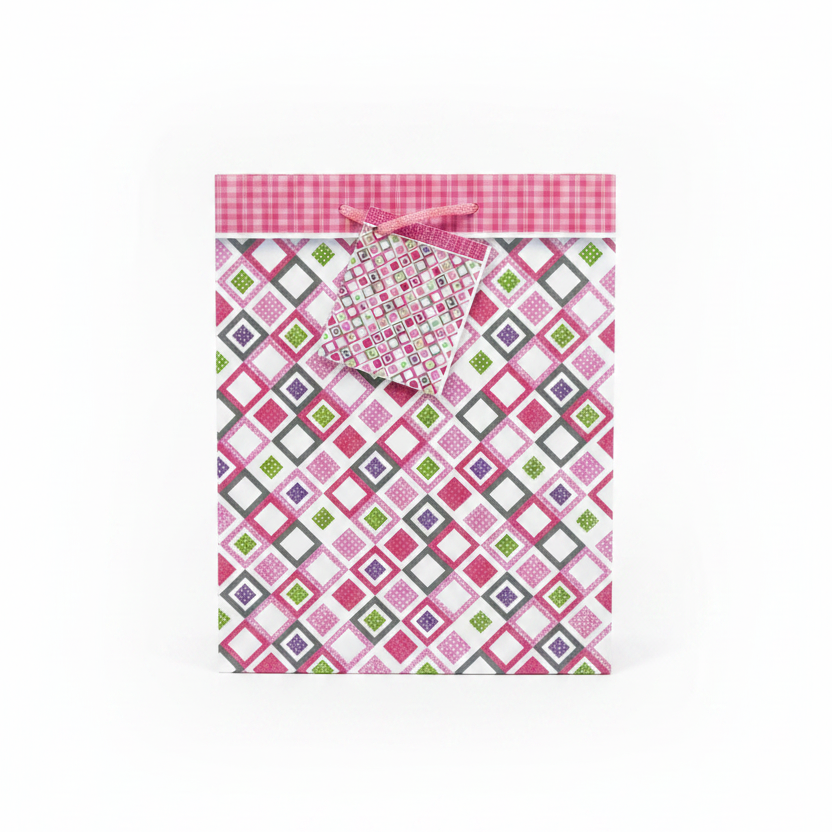 Bolsa rosa argyle - foto individual