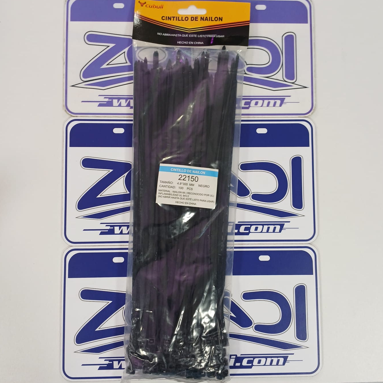 CINTILLO NYLON 4.8X 30CM 100 PCS