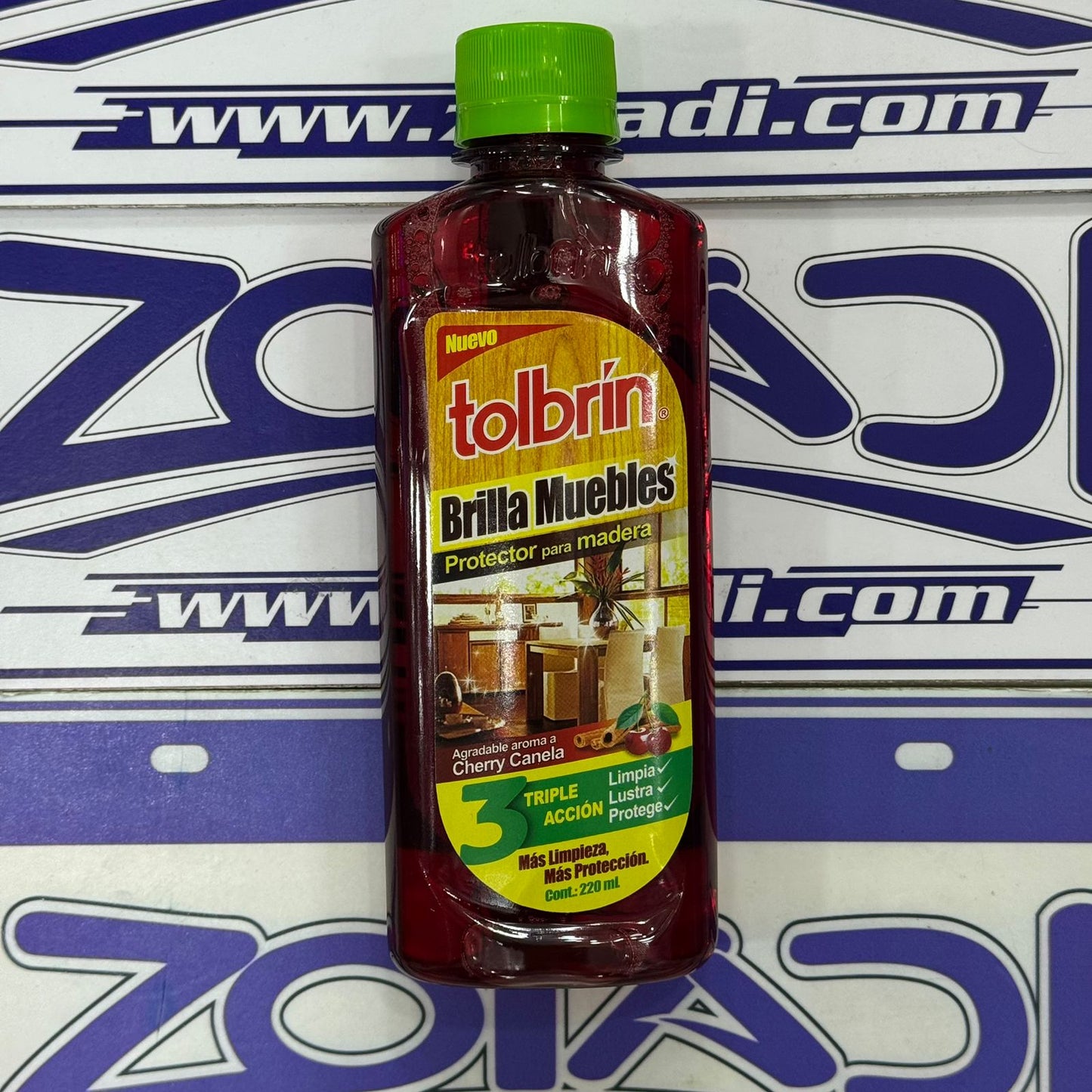 BRILLA MUEBLES Y PROTECTOR DE MADERA TRIPLE ACCION 220ml