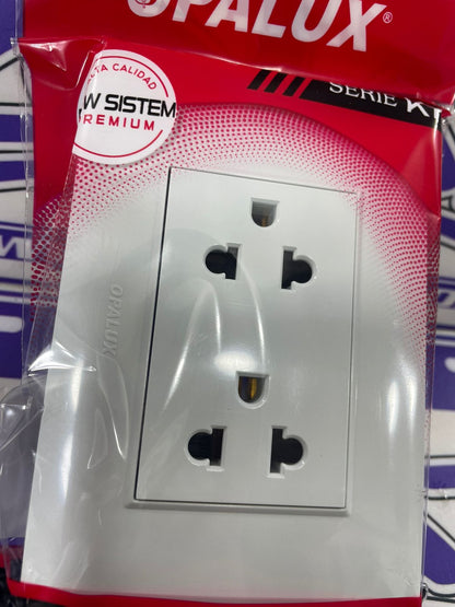 TOMACORRIENTE OPALUX DOBLE ENCHUFE