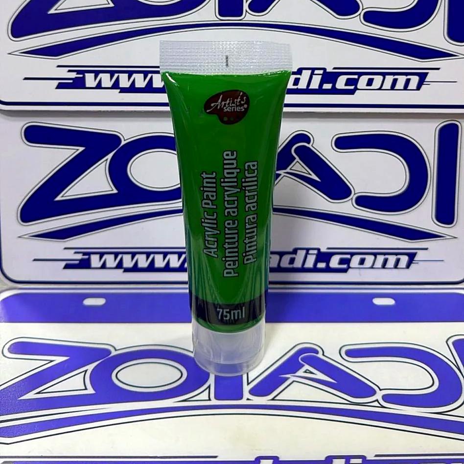 Verde Pintura Acrílica 75 ml | Secado Rápido, Alta Cobertura, Pintura de Arte y Manualidades.