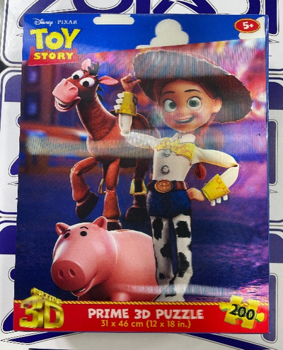 Prime 3D Puzzle Toy Story Jessie Bullseye Hamm 200 piezas Disney Pixar